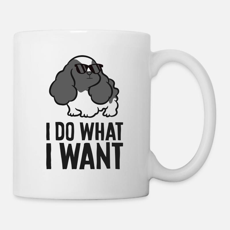 Cocker Spaniel Puppy Je fais ce que je veux Cocker - Mug blanc - blanc