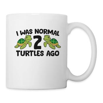Turtle Owner Pet Turtle I Was Normal 2 Turtles Ago - Mug - white - Right
