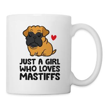 Just a Girl Who Loves Mastiffs Cane Corso Italian - Tasse - Weiß - Rechts