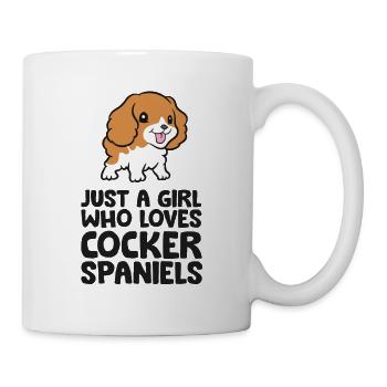 Just a Girl Who Loves Cocker Spaniel Dogs - Mug - white - Right