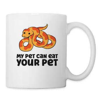 My Pet Can Eat Your Pet Funny Pet Corn Snake - Mug - white - Right