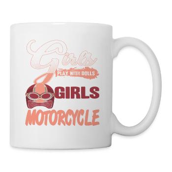 Autres filles roulent à moto Drôle de motard fille - Mug blanc - blanc - Droite