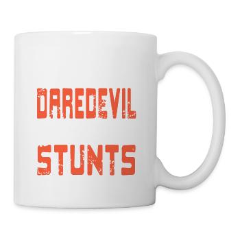 I'm A Daredevil Fueled By Stunts Retro Vintage - Tasse - Weiß - Rechts