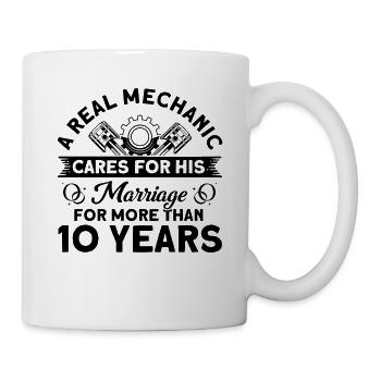Rose Wedding 10 Years Marriage Gift - Mug - white - Right