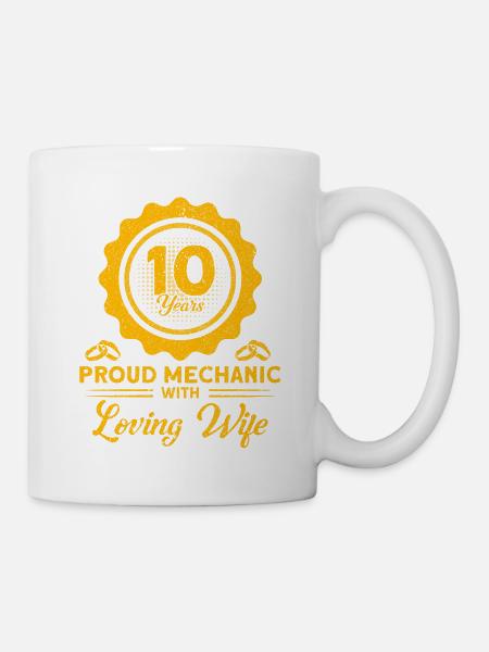 Rosenhochzeit 10 Jahre Ehe Geschenk - Mugg - vit