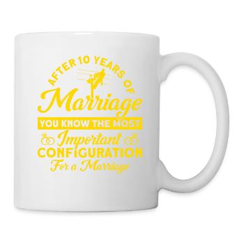 Rose Wedding After 10 Years of Marriage Gift - Mug - white - Right