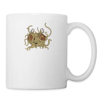 Fliegendes Spaghettimonster Pastafari Pastafariani - Tasse - Weiß - Rechts