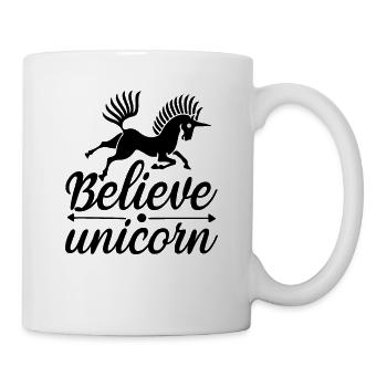 Croyance en la licorne Licorne - Mug blanc - blanc - Droite