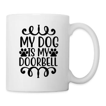 Mon chien est ma sonnette - Mug blanc - blanc - Droite