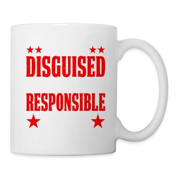 Cleverly Disguised As A Responsible Adult - Mug - white - Right