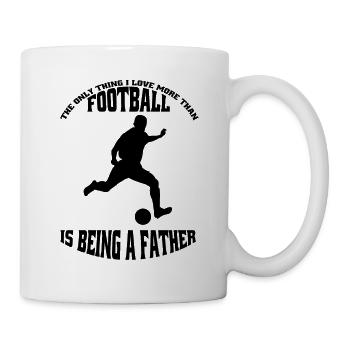 Fußballtrainer Fußball Vater Papa Fußballspieler - Tasse - Weiß - Rechts