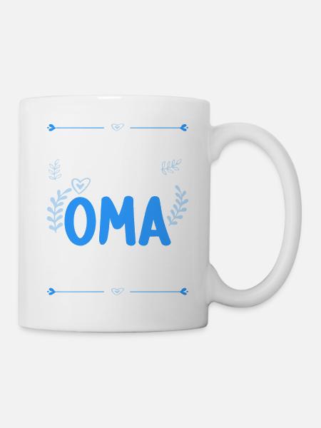 Finger weg! Ich habe eine verrückte Oma - Tasse - Weiß