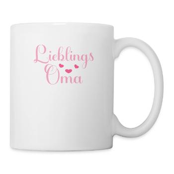 Lieblings Oma Omi Grandma witziges lustiges Oma - Tasse - Weiß - Rechts