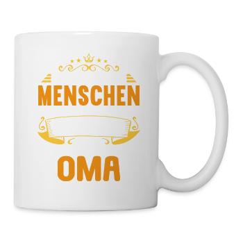 Omi die wichtigsten Menschen nennen mich Oma - Tasse - Weiß - Rechts