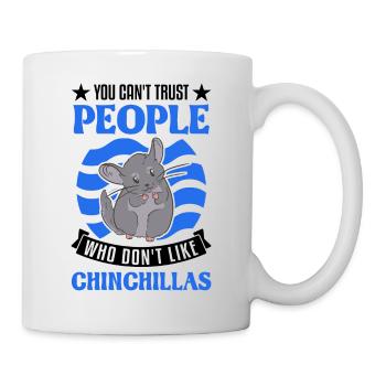 Chinchilla Cadeau Souris laineuse Chinchilla à queue courte - Mug blanc - blanc - Droite