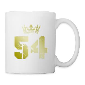54 Couronne de numéros - Mug blanc - blanc - Droite