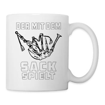 DUDELSACK DER MIT DEM SACK SPIELT - Tasse - Weiß - Rechts