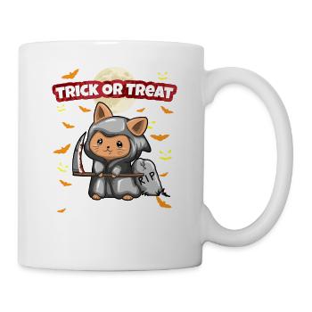 Trick Or Treat Scary Creepy Halloween Monster - Mug - white - Right