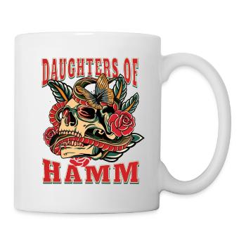 Hamm Power-Frau daughters of Hamm Retro Flowers - Mug - white - Right