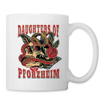 Pforzheim Power-Frau filles de Pforzheim Retro - Mug blanc - blanc - Droite