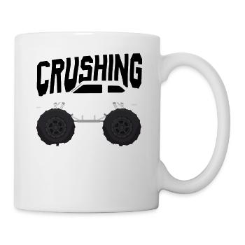 Truck Crushing Bully Kindness Awareness Unity Day - Tasse - Weiß - Rechts