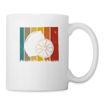 Lemon Fruit Lover Retro Lemonade Gift idea - Mug - white - Right