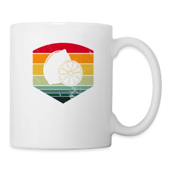 Lemon Fruit Lover Retro Lemonade Gift idea - Tasse - Weiß - Rechts