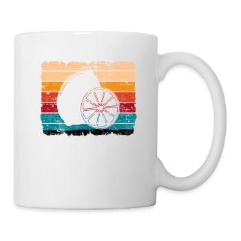 Lemon Fruit Lover Retro Lemonade Gift idea - Mug - white - Right