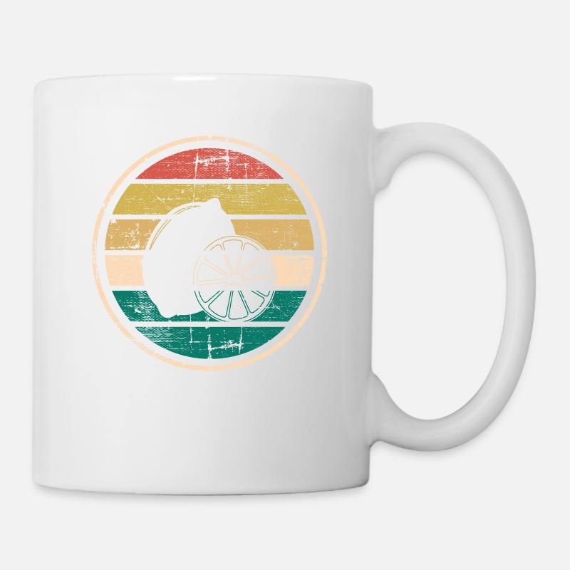 Lemon Fruit Lover Retro Lemonade Gift idea - Tasse - Weiß