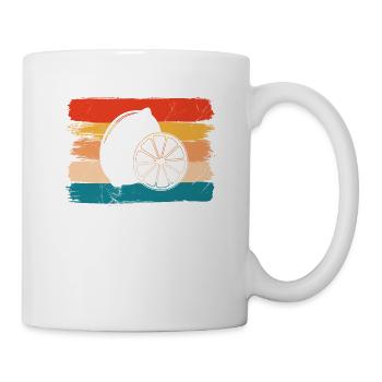 Lemon Fruit Lover Retro Lemonade Gift idea - Tasse - Weiß - Rechts
