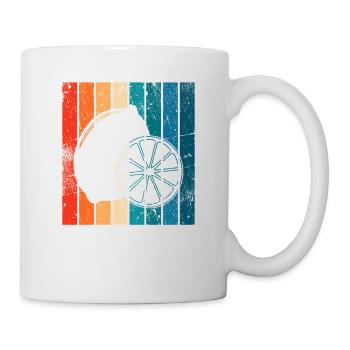 Lemon Fruit Lover Retro Lemonade Gift idea - Tasse - Weiß - Rechts