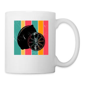 Lemon Fruit Lover Retro Lemonade Gift idea - Tasse - Weiß - Rechts