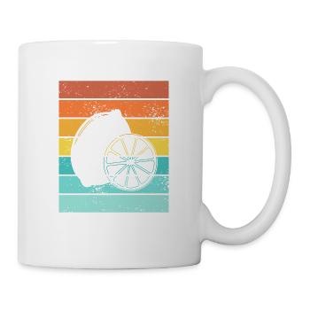 Lemon Fruit Lover Retro Lemonade Gift idea - Mug - white - Right