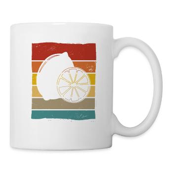 Lemon Fruit Lover Retro Lemonade Gift idea - Tasse - Weiß - Rechts