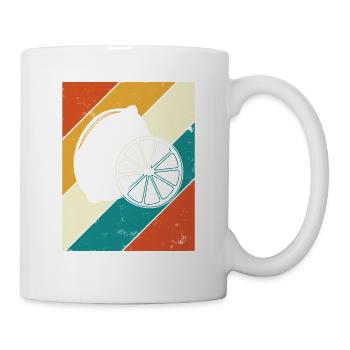 Lemon Fruit Lover Retro Lemonade Gift idea - Tasse - Weiß - Rechts