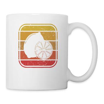 Lemon Fruit Lover Retro Lemonade Gift idea - Mug - white - Right