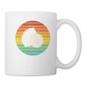 Lemon Fruit Lover Retro Lemonade Gift idea - Tasse - Weiß - Rechts