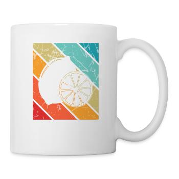 Lemon Fruit Lover Retro Lemonade Gift idea - Tasse - Weiß - Rechts