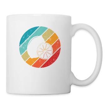 Lemon Fruit Lover Retro Lemonade Gift idea - Tasse - Weiß - Rechts
