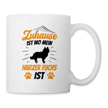 Harzer Fuchs ist mein Zuhause Hütefuchs - Tasse - Weiß - Rechts