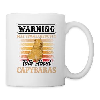 Capybara parle spontanément de capybara - Mug blanc - blanc - Droite