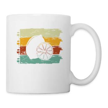 Lemon Fruit Lover Retro Lemonade Gift idea - Tasse - Weiß - Rechts