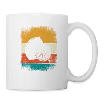 Lemon Fruit Lover Retro Lemonade Gift idea - Tasse - Weiß - Rechts