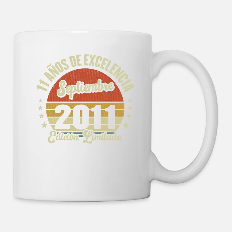 11 Ans D'excellence Septembre 2011 Édition Limitée - Mug blanc - blanc