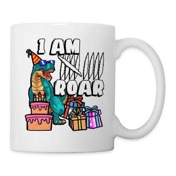 J’ai 9 | Chemise d’anniversaire de dinosaure | - Mug blanc - blanc - Droite
