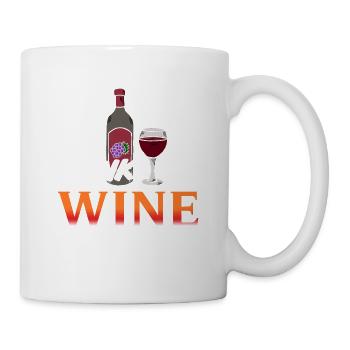 Je ne bois pas toujours du vin Oh attendez Oui je le fais! - Mug blanc - blanc - Droite