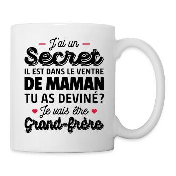 je vais être grand frère / futur grand-frère - Mug blanc - blanc - Droite