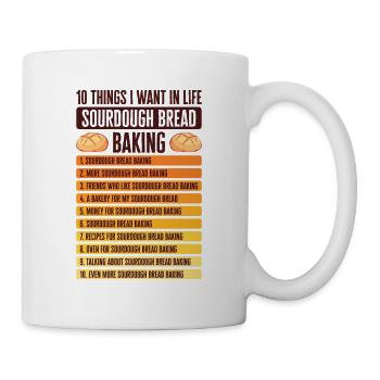Cuisson du pain au levain Foodie Baker Cuisine - Mug blanc - blanc - Droite