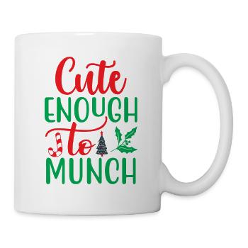 Cute enough to munch - Christmas humor - Mug - white - Right