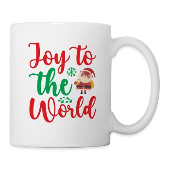 Joy to the world - Christmas humor - Mug - white - Right